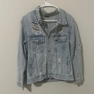 Distressed Denim Jacket